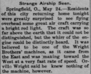 Strange Airship Seen 1910